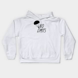 Skydiving no limits Kids Hoodie